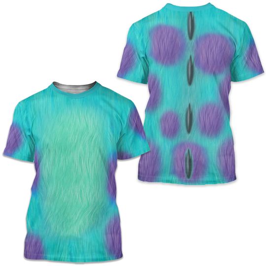 Sulley Shirt, Monsters Inc Costume,  James P. Sullivan, Mens Disney Shirts