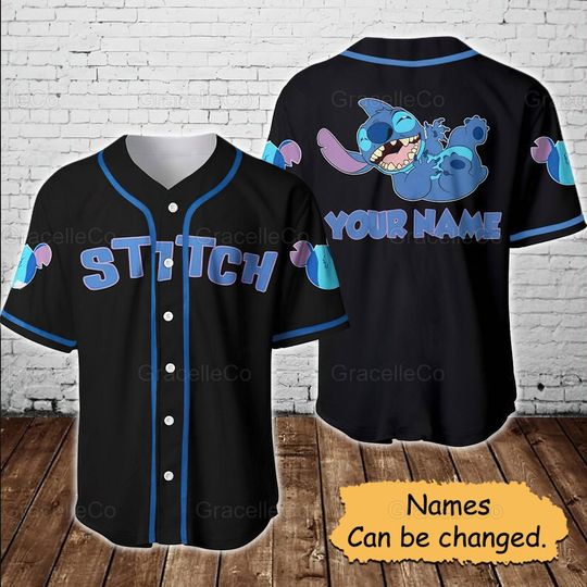 Stitch Baseball Shirt, Disney Stitch Baseball Jersey
