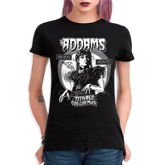 Wednesday Addams Teenage Goo Goo Muck T-Shirt / The Addams Family Shirt