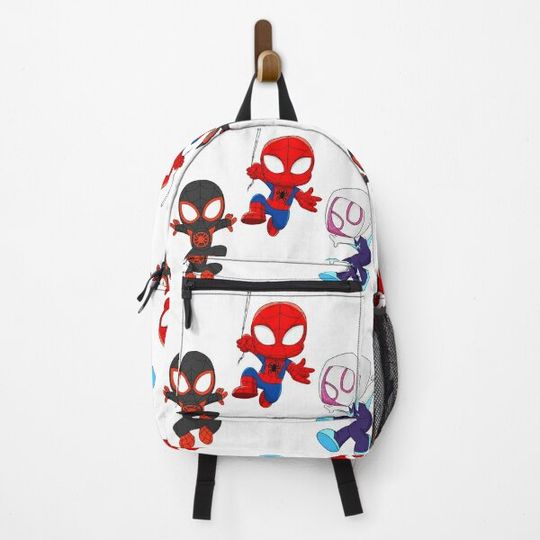 Spidey amazing friends, spiders babies, spider ghost, cute baby spidey girl, cartoon spidey, black spidey Backpack
