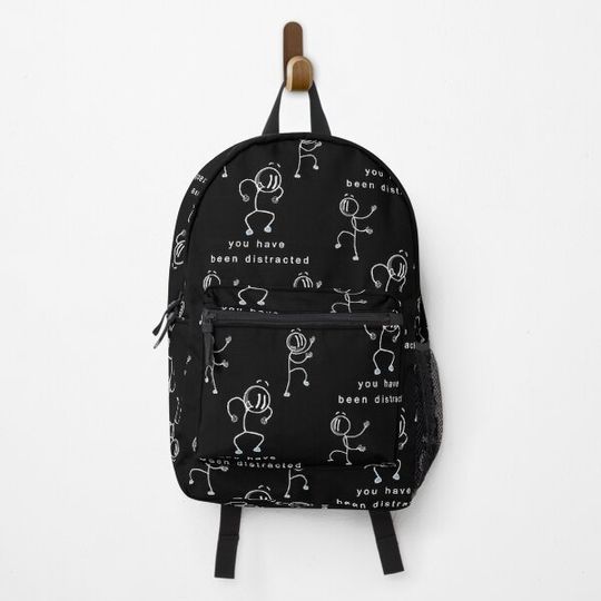 You have been distracted Classic 3 Black - Henry Stickmin Backpack