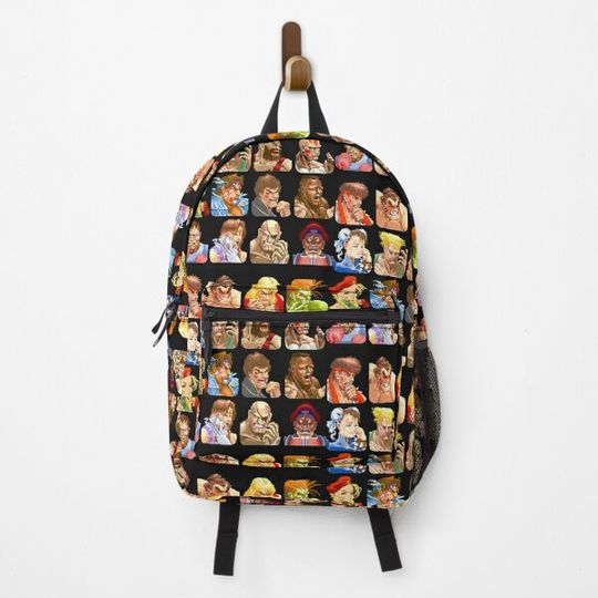 Defeated Portraits Super Street Fighter Backpack