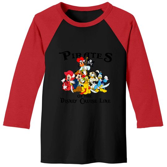 Disney Pirate Cruise Baseball Tees, Vintage Pirates Of The Caribbean Crewneck