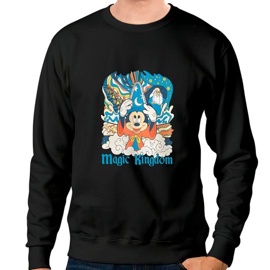 Disney Fantasia Sorcerer Mickey Mouse Sweatshirts, Magic Wizard Sweatshirts