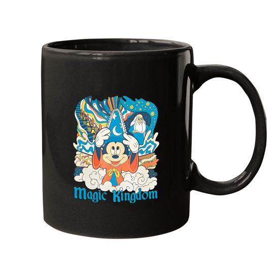 Disney Fantasia Sorcerer Mickey Mouse Mugs, Magic Wizard Mugs