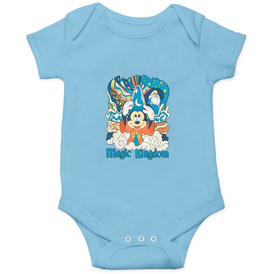 Disney Fantasia Sorcerer Mickey Mouse Onesies, Magic Wizard Onesies