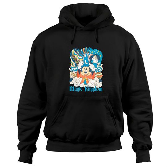 Disney Fantasia Sorcerer Mickey Mouse Hoodies, Magic Wizard Hoodies
