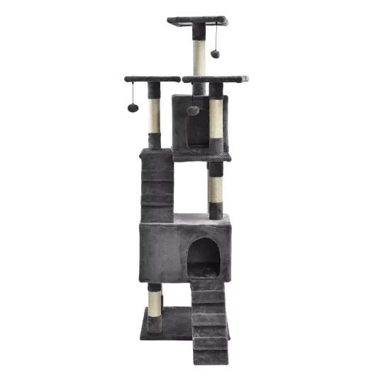 Discover New York Penthouse Cat Playset - Grey - 69 Inches