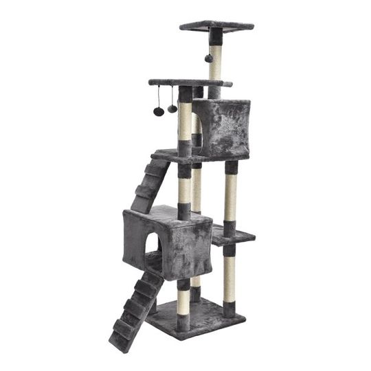 New York Penthouse Cat Playset - Grey - 69 Inches