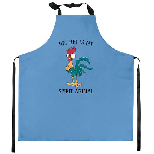Disney Moana Hei Hei Is My Spirit Animal Portrait Kitchen Aprons