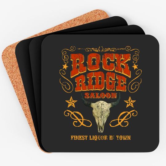 Rock Ridge Saloon, distressed - Blazing Saddles - Coasters
