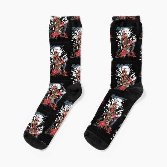 Discover Chainsaw Killer Socks