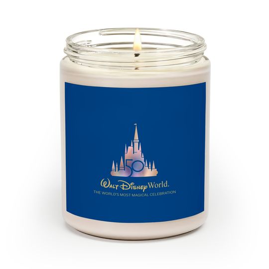 Disneyworld 50th Anniversary Scented Candles, Disneyland Vacation 2023, Family Matching Trip Scented Candles