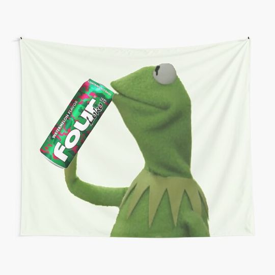 Discover Kermit Sips Four Loko Tapestry