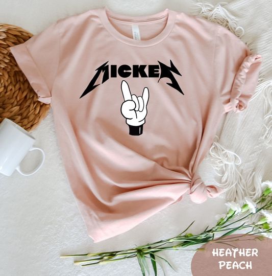 Mickey Rock And Roll T-Shirt, Disney Heavy Metal Shirt, Funny Disney Shirt, Dad Disney Shirt
