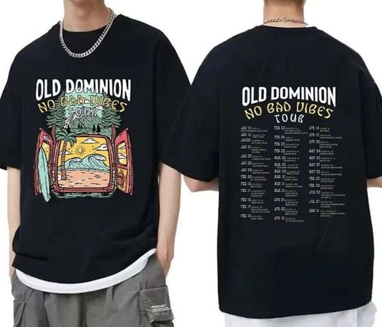 Discover Old Dominion Tour 2023 Shirt, Old Dominion No Bad Vibes Tour Dates 2023 Shirt