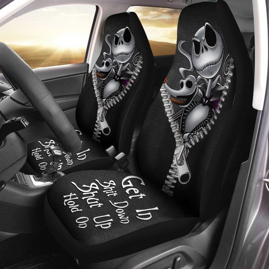 Jack Skellington Get In Sit Down Shut Up Hold On The Nightmare Before Christmas Car Seat Covers