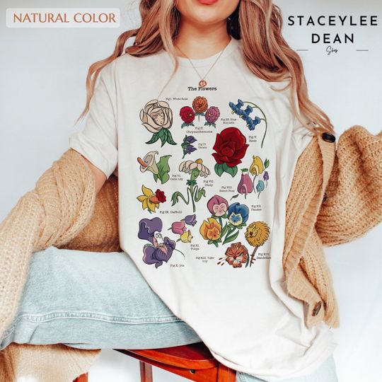 Disney Alice In Wonderland Alice Flower Shirt, Disney Alice in Wonderland Shirt