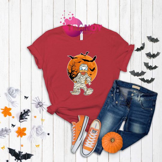Disney Donald Duck Mummy Halloween Shirt, Disney Trip Shirt, Halloween Disney Shirt, Spooky Shirt