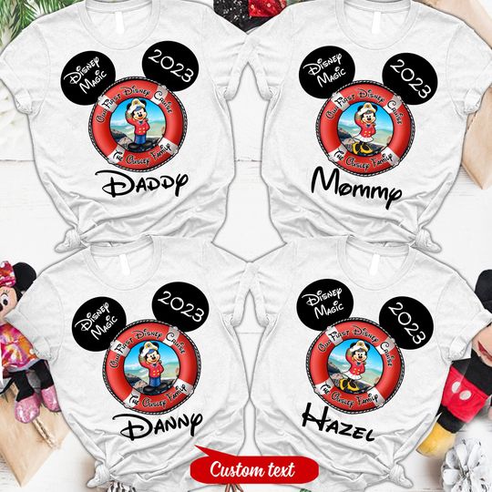 Custom Disney Magic Our First Disney Cruise Shirt, Family Cruise Vacation 2023 Shirt