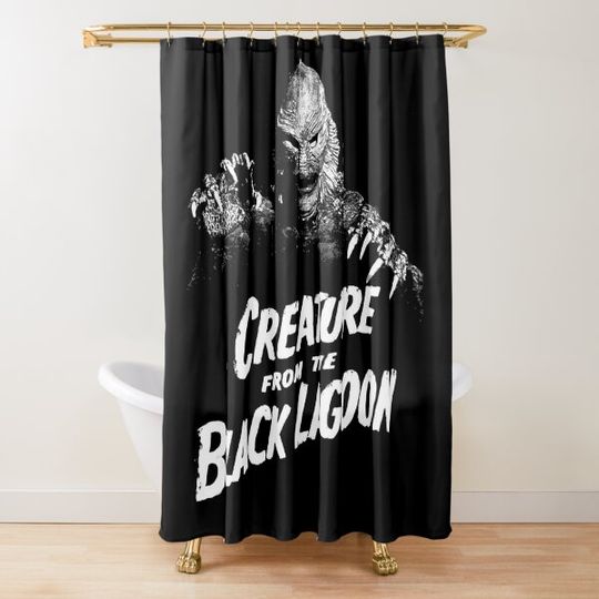 Mens My Favorite Creature from the Black Lagoon Shower Curtain
