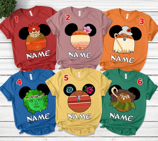 Moana Princess Shirt Moana Maui Shirt, Disney Moana Family Shirt