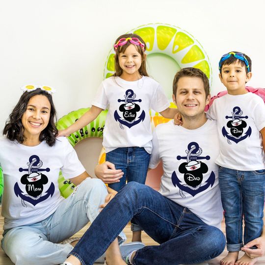 Disney Let's Cruise Shirt, Minnie Mickey Personalized Disney Cruise