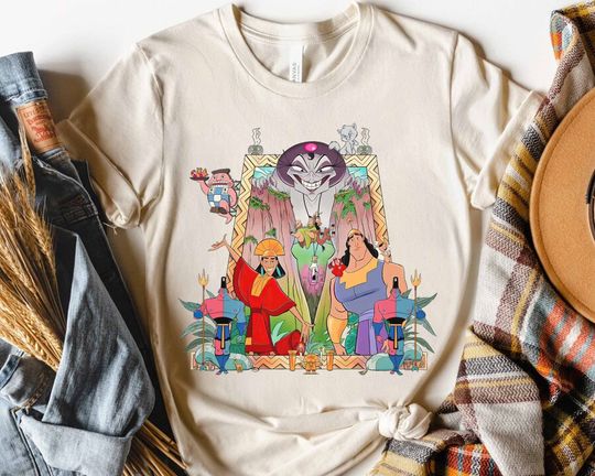 Disney The Emperors New Groove Krock Kuzco Yzma Retro Shirt, Disneyland Trip Unisex T-shirt