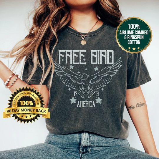 Discover 70s Free Bird Shirt | Boho TShirt | Free Bird Tee