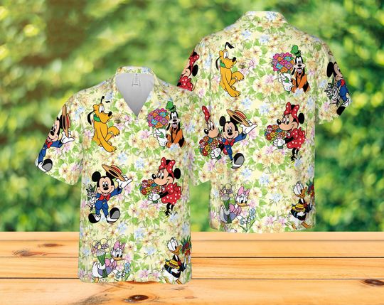 Disney Epcot Flower And Garden Festival Let The Magic Blossom Hawaiian Shirt