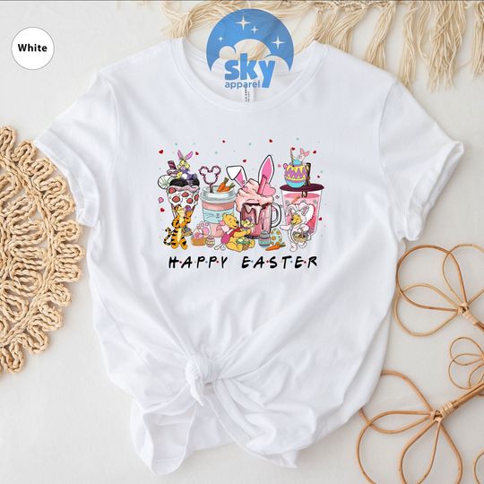 Winnie The Pooh Easter T-shirt, Disney Easter T-Shirt, Easter Shirt, Disney Easter T-Shirt, Happy Easter Shirt, Pooh And Friends T-Shirt