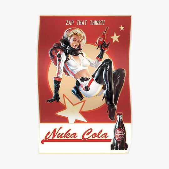 Nuka Cola Zap That Thirst Premium Matte Vertical Poster