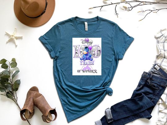 Disney 100 Years Of Wonder Shirt, Disney Eeyore Shirt, Disney Vacation Shirt