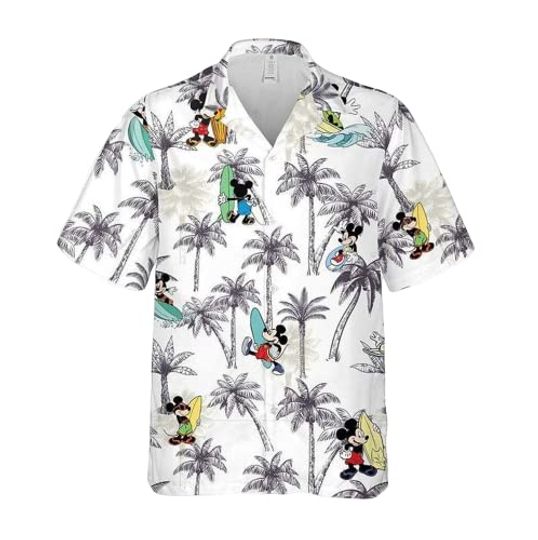Discover Hawaiian Shirt for Men Mickey Mouse Coconut