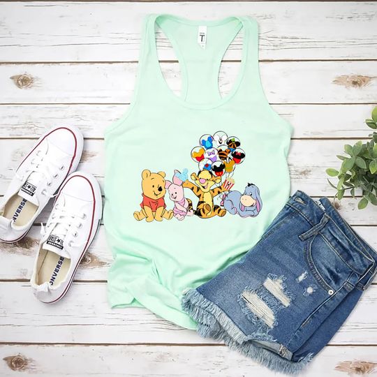 Winnie The Pooh Tank, Pooh Bear Tank, Disney Winnie The Pooh Shirt