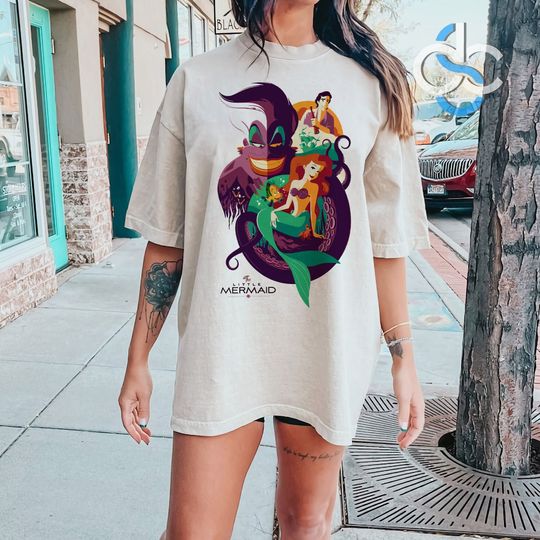 Disney Villains The Little Mermaid Ursula Sea Witch Painting T-Shirt