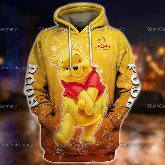 Pooh Hoodie, Winnie The Pooh Hoodie, Pooh Disney