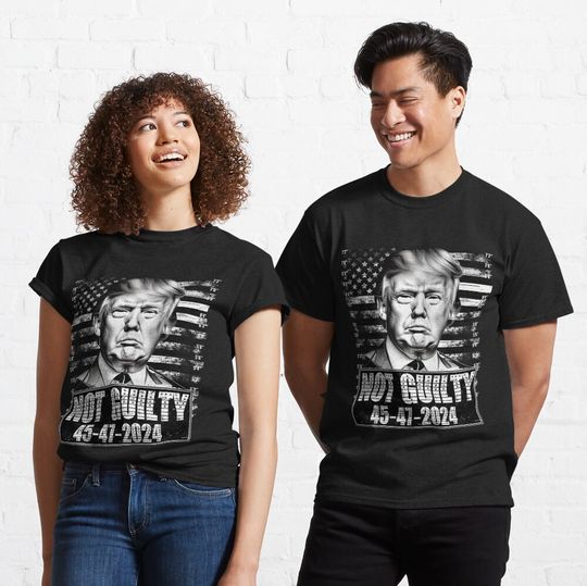 Free Trump 2024 Not Guilty Pro Republican T-Shirt