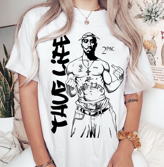 Vintage Thug Life Shirt, 2Pac Shirt, 2Pac Tee