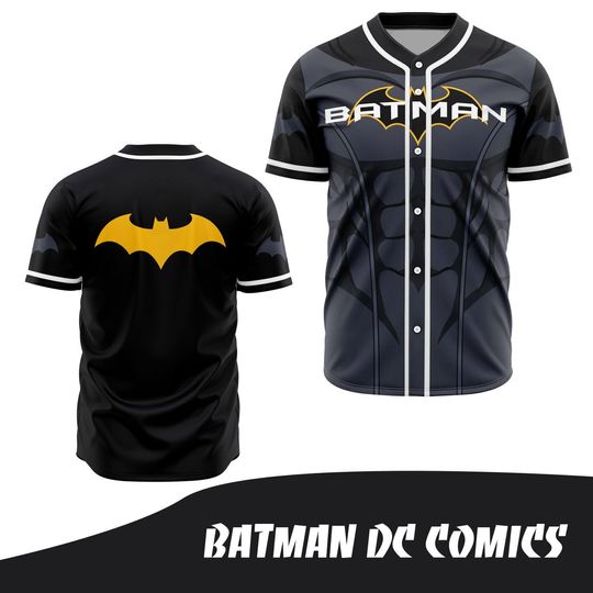 Batman DC Comics baseball jersey shirt - Jersey baseball
