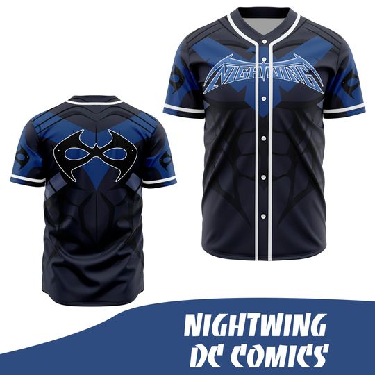 Nightwing DC Comics baseball jersey shirt - Jersey baseball