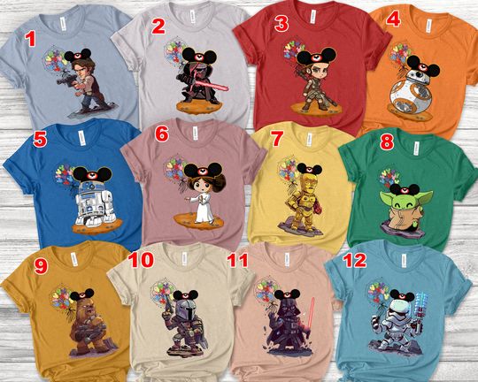 Star War Shirt, Disney Star War Balloon Shirt, Disney Group Matching