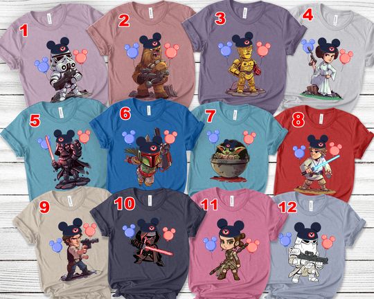 Star War Shirt, Disney Star War Balloon Shirt, Disney Group Matching