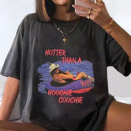 Vintage Hotter Than A Hoochie Coochie Chattahoochee Shirt, Alan Jackson Tour Shirt