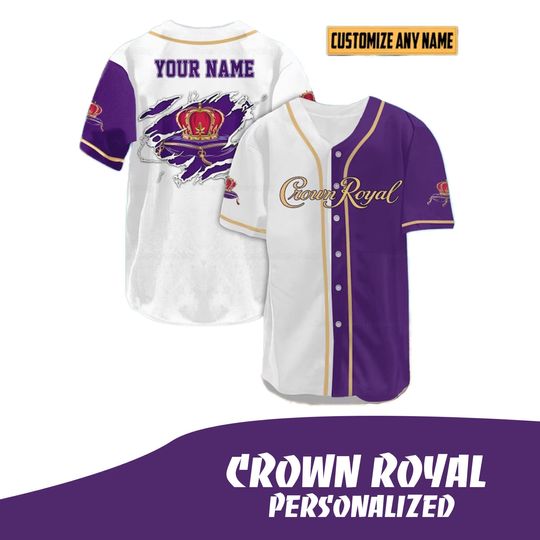 Crown Royal personalized - Jersey baseball