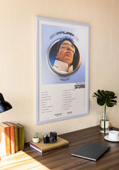 Rauw Alejandro - SATURNO | Album Cover Poster