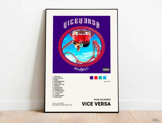 Rauw Alejandro / VICE VERSA Album Cover Poster