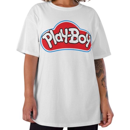 Play Dough Playboy Tshirt | Playdough Playboy Tee | Playdough Logo Joke Shirt