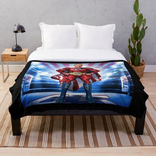 Discover Trump Mugshot - Trump Mug shot Throw Blanket