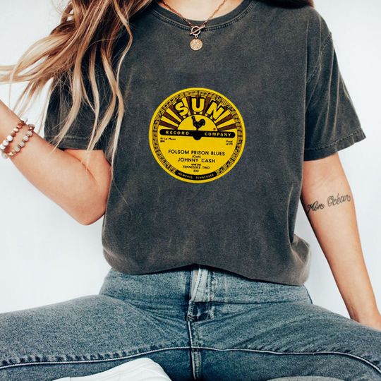 Johnny Cash Folsom Prison Blues Vinyl Record Design Essential T-shirt